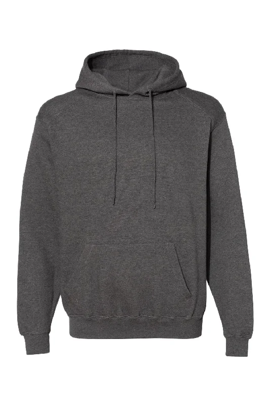 Men's casual hoodie-C2 Sport Mens Hooded Sweatshirt Hoodie w/ Pouch Pocket - Charcoal Grey - Closeout