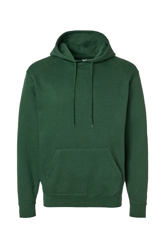 Men's antibacterial hoodie-C2 Sport Mens Hooded Sweatshirt Hoodie w/ Pouch Pocket - Forest Green - Closeout