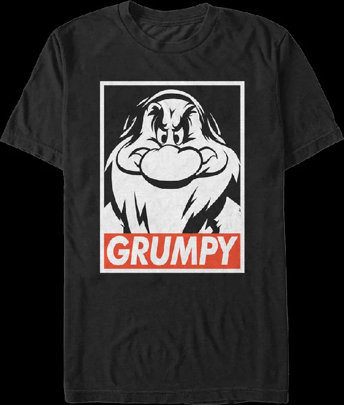 Men's nerd t-shirt-Grumpy Snow White and the Seven Dwarfs Disney T-Shirt