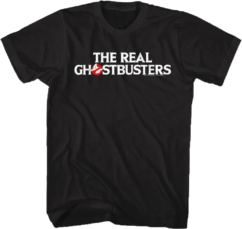 Men's sci-fi t-shirt-Logo Real Ghostbusters T-Shirt