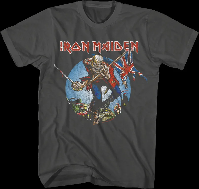 Men's cool t-shirt-Trooper Iron Maiden T-Shirt