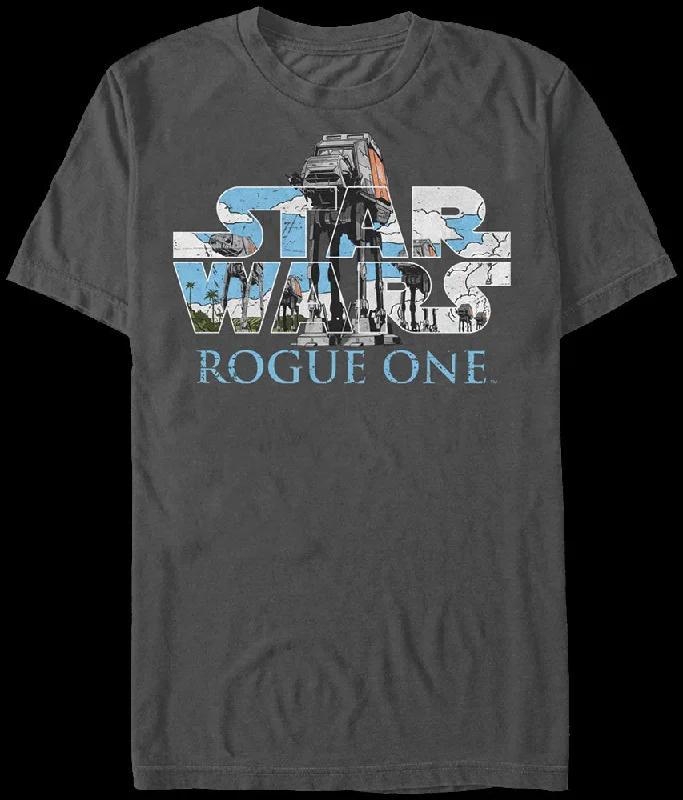 Men's fishing t-shirt-Star Wars Rogue One AT-ACT Shirt