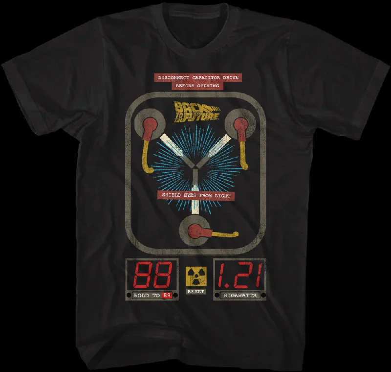 Men's basic t-shirt-Flux Capacitor Back To The Future Shirt