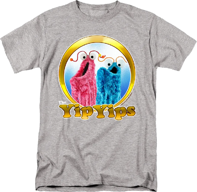 Men's oversized t-shirt-Athletic Heather Yip Yips Sesame Street T-Shirt