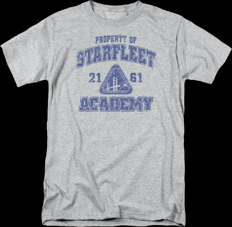 Men's collegiate t-shirt-Property Of Starfleet Academy Star Trek T-Shirt