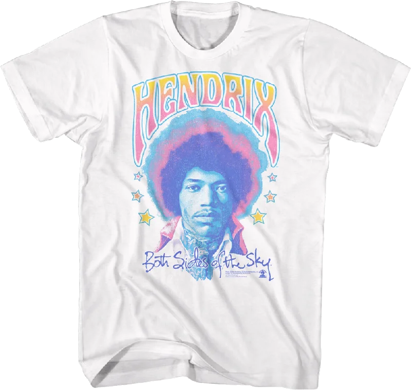 Men's plain t-shirt-Pastel Both Sides of the Sky Jimi Hendrix T-Shirt