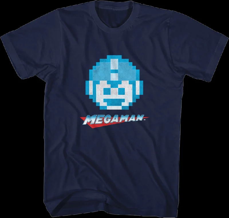 Men's soft t-shirt-8-Bit Mega Man T-Shirt