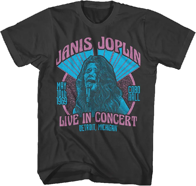 Men's long sleeve t-shirt-Live In Concert Janis Joplin T-Shirt