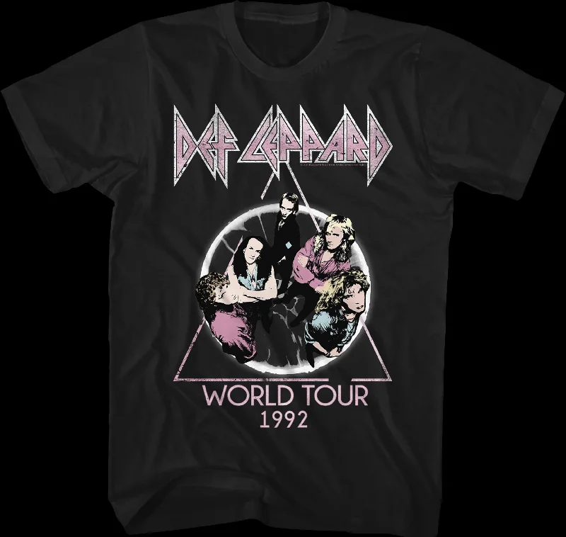 Men's tactical t-shirt-World Tour 1992 Def Leppard T-Shirt