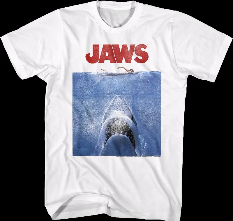 Men's TV show t-shirt-Classic Poster Jaws T-Shirt