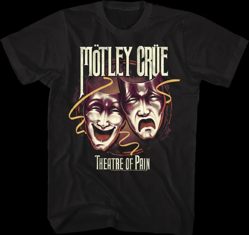 Men's novelty t-shirt-Theatre of Pain Motley Crue T-Shirt