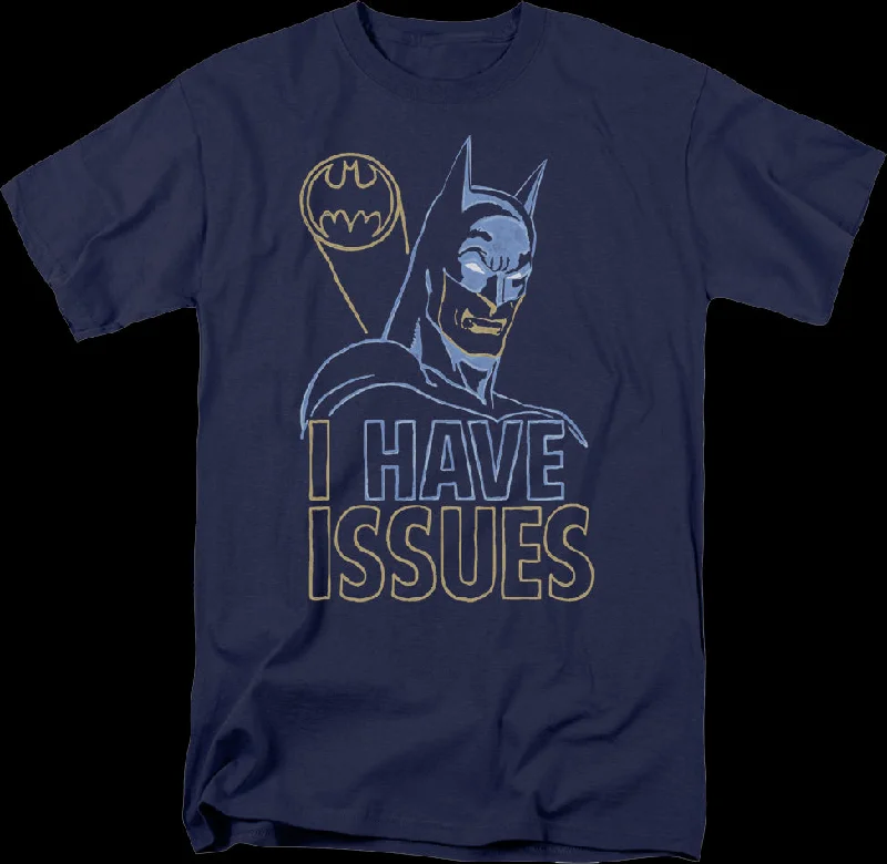 Men's festival t-shirt-Batman I Have Issues DC Comics T-Shirt