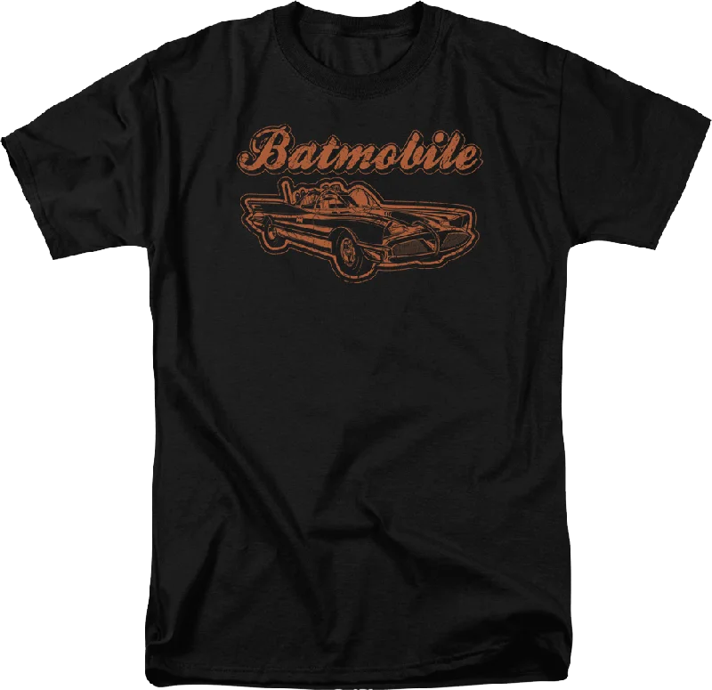 Men's graphic t-shirt-The Batmobile DC Comics T-Shirt