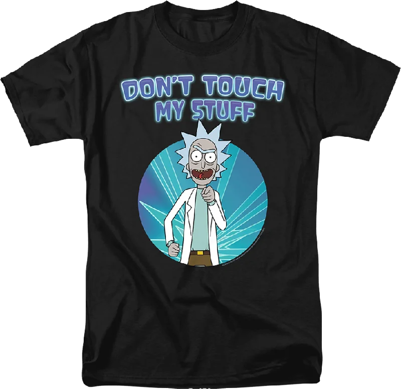 Men's athletic t-shirt-Don't Touch My Stuff Rick And Morty T-Shirt