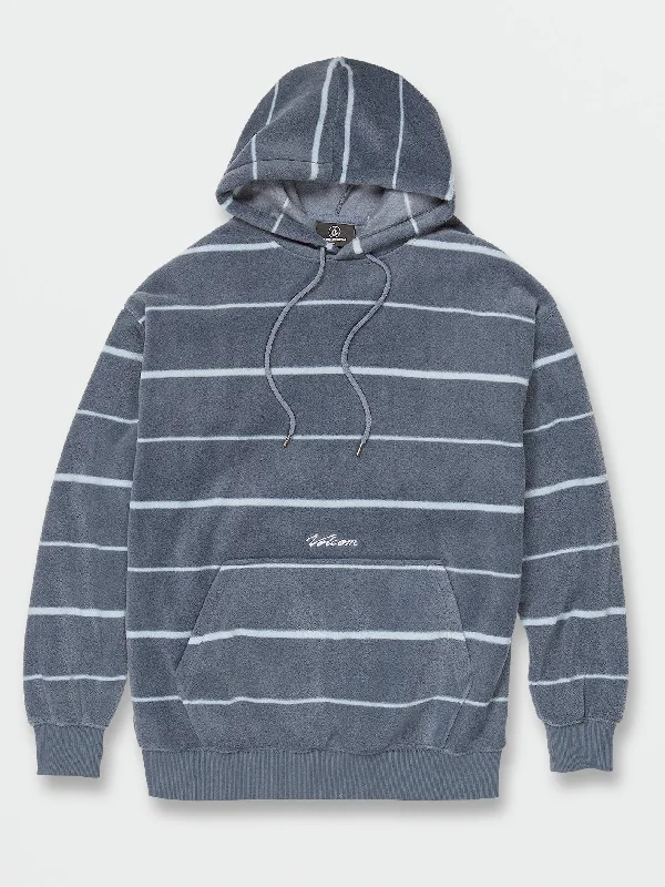 Men's tech-inspired hoodie-Throw Exceptions Pullover Hoodie - Slate Blue