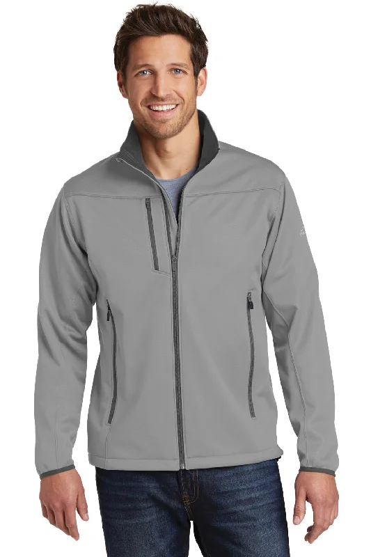 Men's breathable softshell coat-Eddie Bauer Mens Waterproof Full Zip Jacket - Chrome Grey