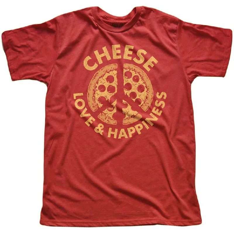 Men's hemp t-shirt-Cheese, Love & Happiness T-shirt