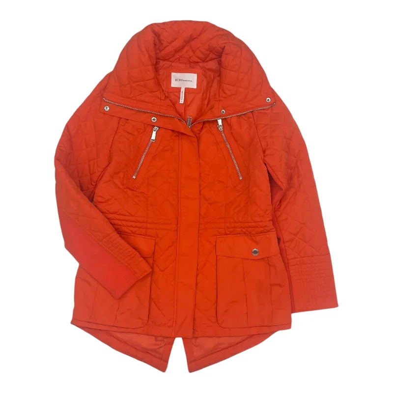 Men's adventure-ready windbreaker-Jacket Puffer & Quilted By Bcbgeneration In Orange, Size:M