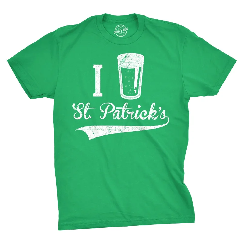 Men's recycled t-shirt-I Beer St. Patrick's Day Men's T Shirt