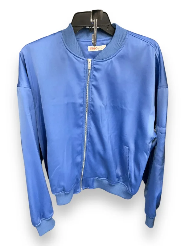 Men's pre-washed utility jacket-Jacket Other By Clothes Mentor In Blue, Size: L