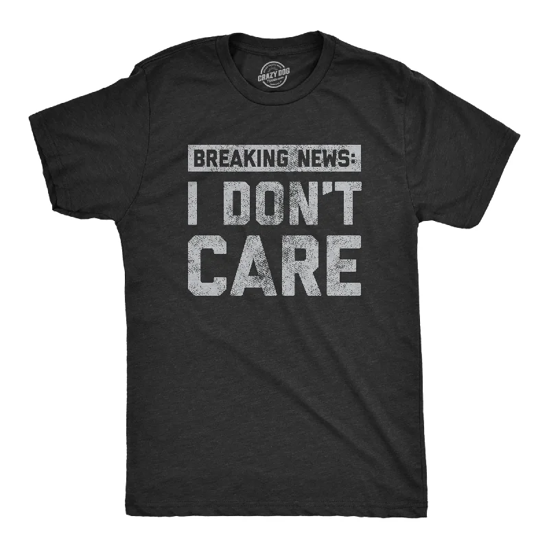 Men's tank top t-shirt-Breaking News: I Don't Care Men's T Shirt