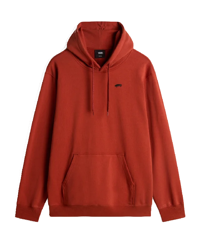 Men's performance hoodie-Salton Loose Pullover Hoodie in Red Ochre