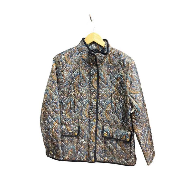 Men's versatile raincoat-Jacket Puffer & Quilted By Talbots In Paisley Print, Size: Xlp