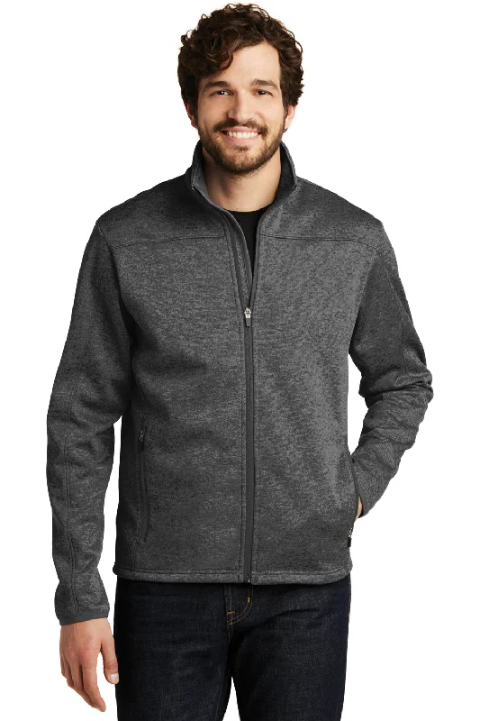 Men's summer bomber jacket-Eddie Bauer Mens StormRepel Water Resistant Full Zip Jacket - Heather Black - Closeout