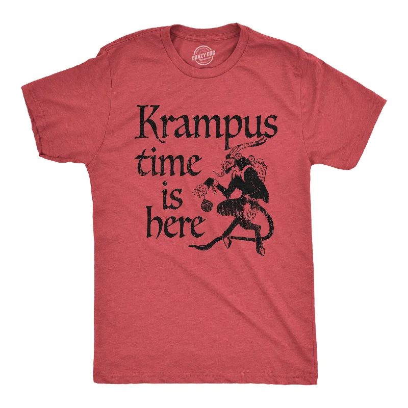 Men's musician t-shirt-Krampus Time Is Here Men's T Shirt