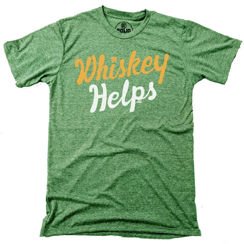 Men's esports t-shirt-Irish Whiskey Helps T-shirt