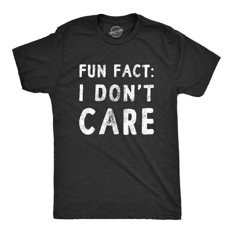 Men's uniform t-shirt-Fun Fact I Don’t Care Men's T Shirt