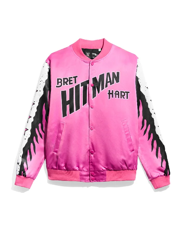 Men's organic puffer coat-Bret Hart Royal Rumble 1993 Entrance Jacket