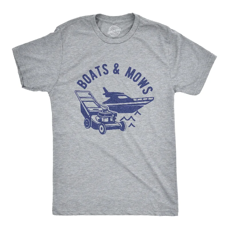 Men's ethical t-shirt-Boats And Mows Men's T Shirt