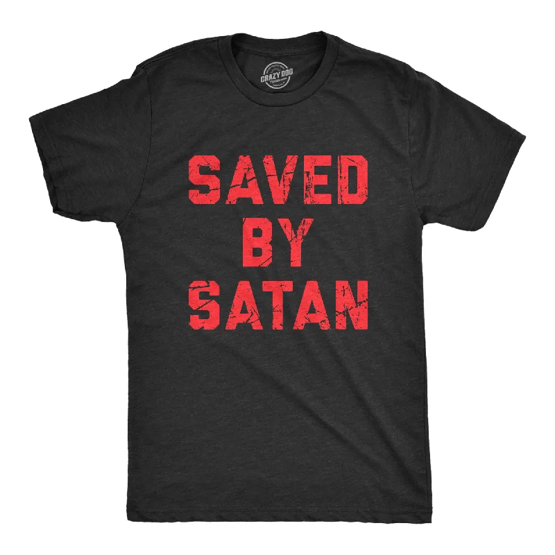 Men's hunting t-shirt-Saved By Satan Men's T Shirt