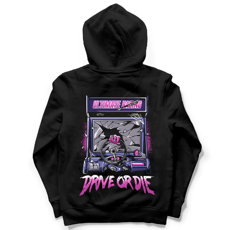 Men's durable hoodie-Drive Or Die Hoodie