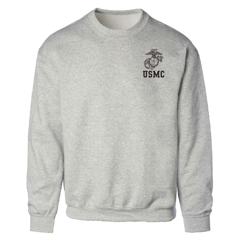 Men's timeless sweatshirt-USMC Gray Sweatshirt