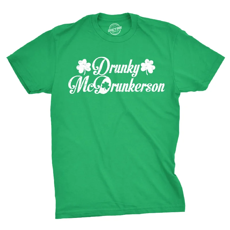 Men's beach t-shirt-Drunky McDrunkerson Men's T Shirt