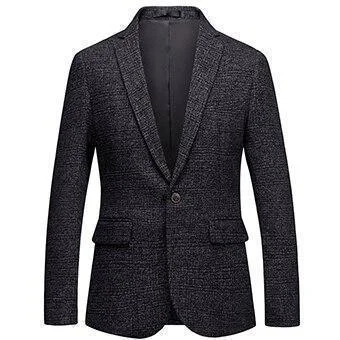 Men's sustainable fleece coat-Men's Blazer Formal Plus Size Party Blazer Slim Fit