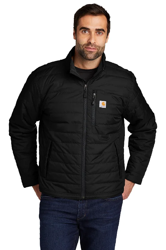 Men's summer field jacket-Carhartt Mens Gilliam Wind & Water Resistant Full Zip Jacket - Black