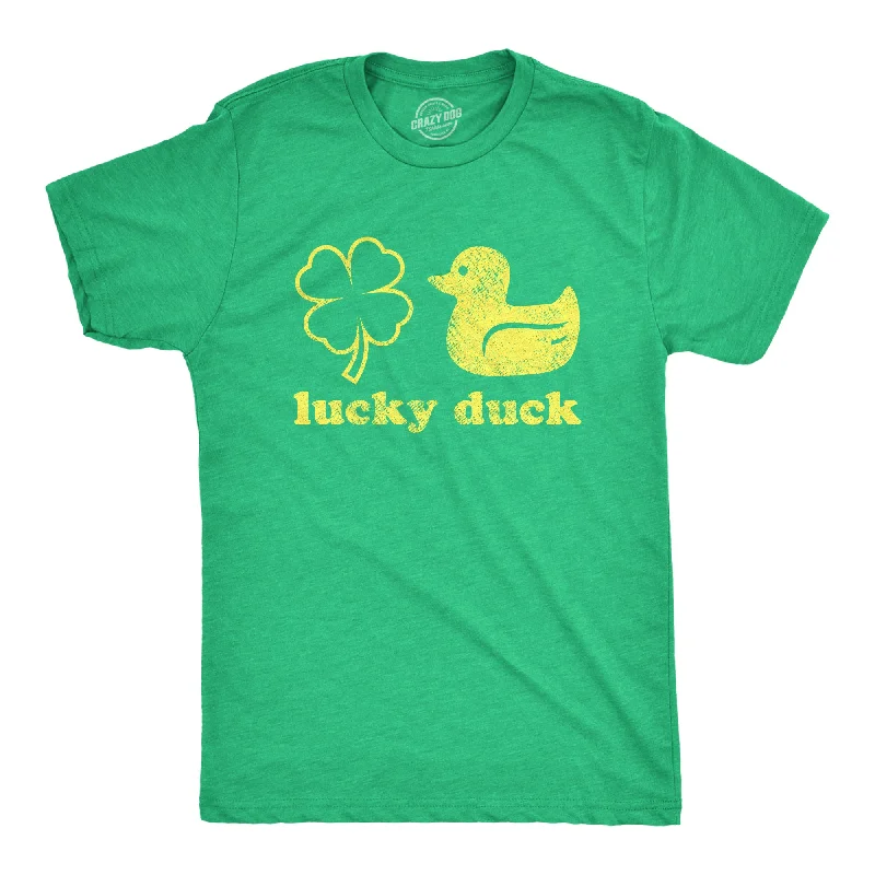 Men's vacation t-shirt-Lucky Duck Men's T Shirt