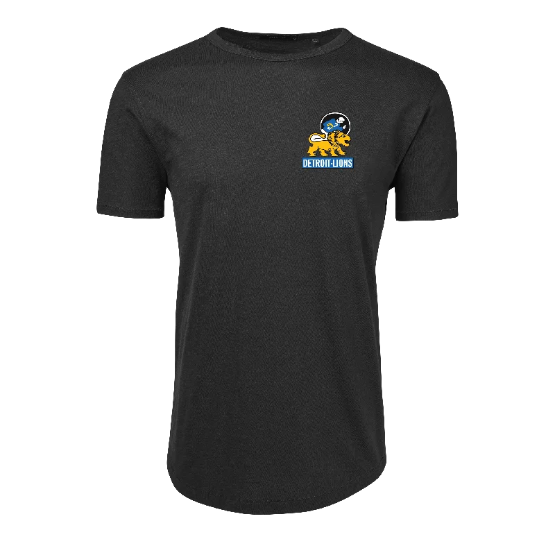 Men's striped t-shirt-Detroit Lions Alpha Slub Tee