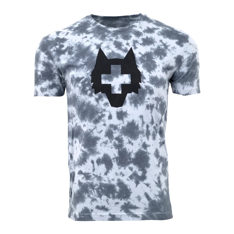 Men's graphic t-shirt-Spirit Wolf Tie-Dye Tee