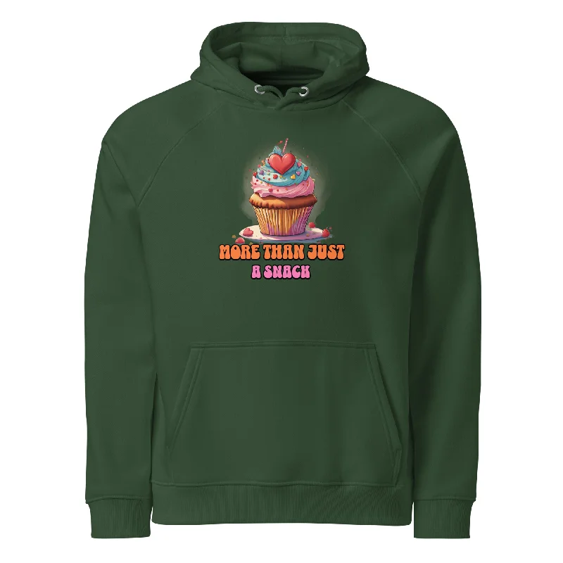 Men's sporty hoodie-Cupcake Crush Graphic  Eco Raglan Hoodie