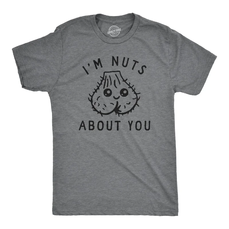 Men's printed t-shirt-Im Nuts About You Men's T Shirt