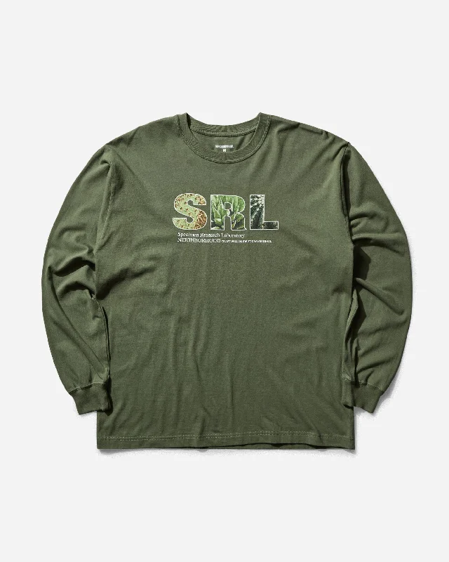 Men's horror t-shirt-Men's SRL LS-2 Longsleeve T-Shirt Olive Drab