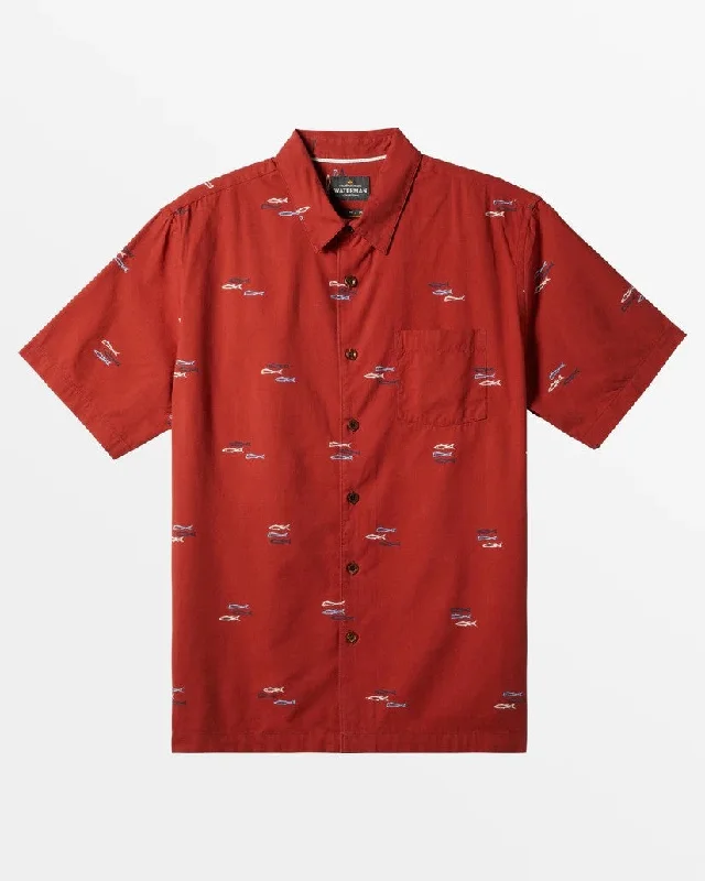 Men's lightweight travel wear shirt-Quiksilver Short Sleeve Men's Woven Shirts