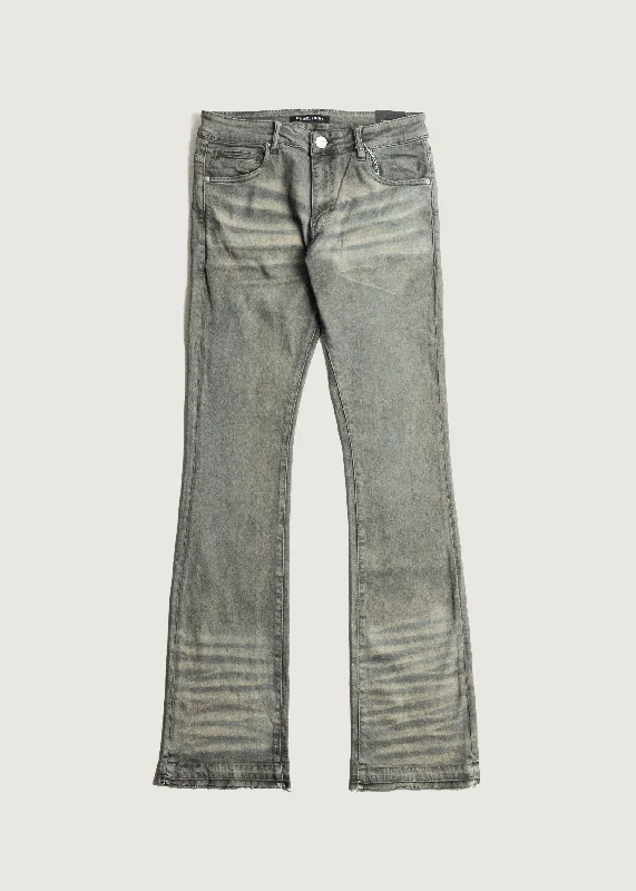 Men's quick-dry casual pants-Biondo Flare Denim