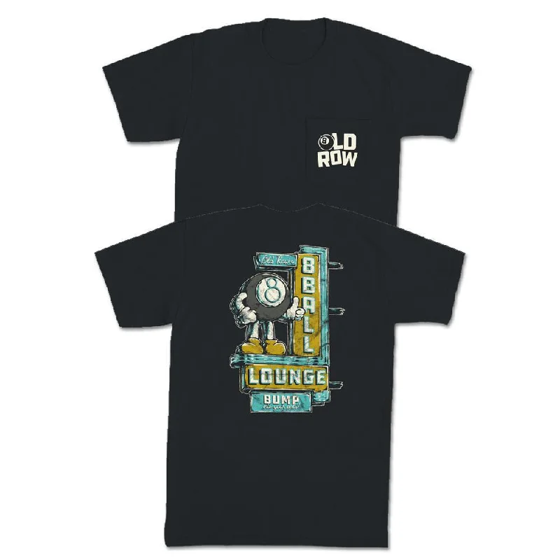 Men's funny t-shirt-The 8 Ball Lounge Pocket Tee