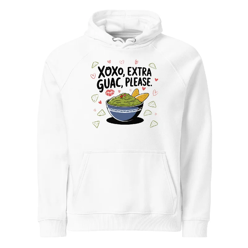 Men's lightweight hoodie-Avocado Love Graphic  Eco Raglan Hoodie