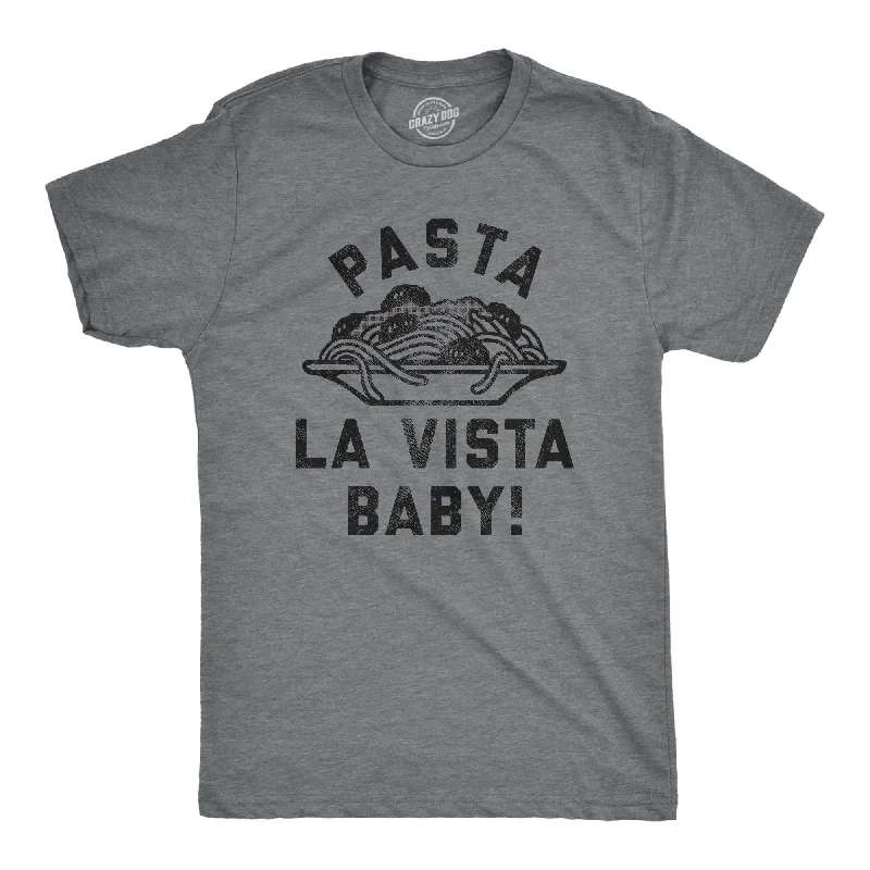 Men's tank top t-shirt-Pasta La Vista Baby Men's T Shirt